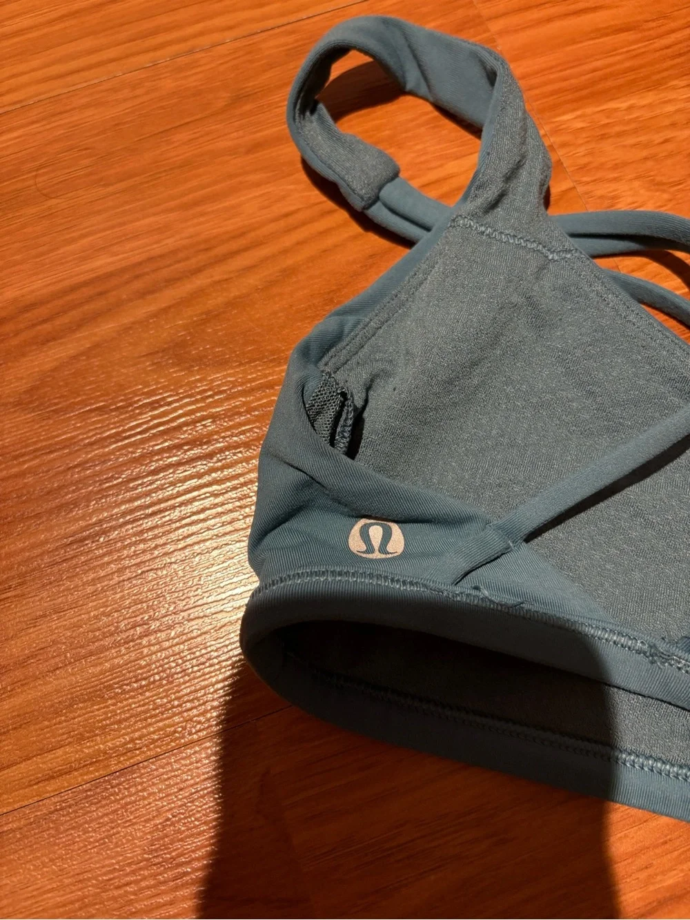 lululemon athletica Strappy Scoop Sports Bra - Slate Blue - Picture 3 of 8